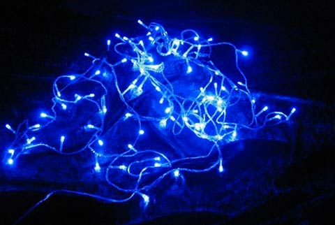 Vánoční LED osvětlení 18 m - modré, 200 diod