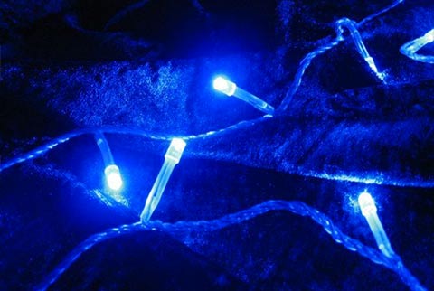 Vánoční LED osvětlení Garth 4,5m - modré, 30 diod