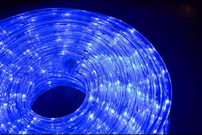 LED světelný kabel 20 m - modrý, 480 diod