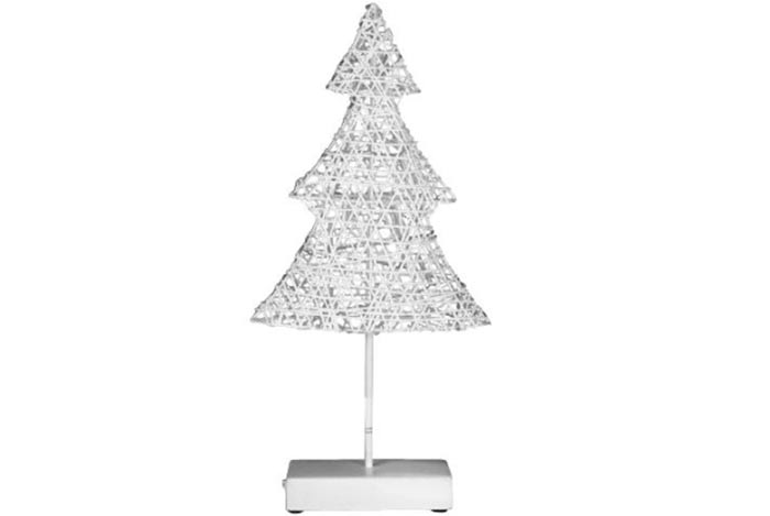 Svítící stromek ratanového vzhledu - 40 cm, 20 LED