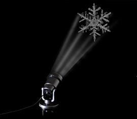 Vánoční LED projektor sněhová vločka