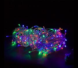 Vánoční barevný LED řetěz 60 m - 600 diod