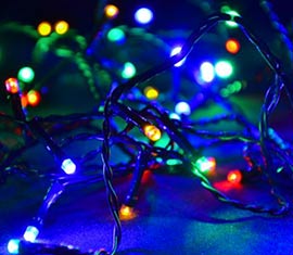 Vánoční LED osvětlení 30 m - barevné, 300 diod