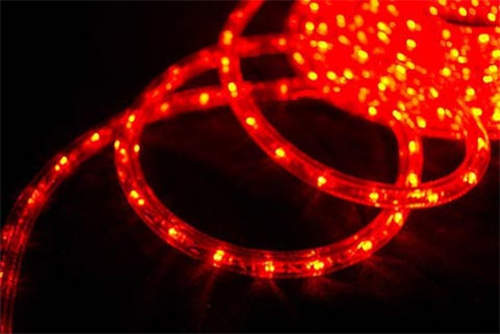 Červeně svítící LED osvětlení