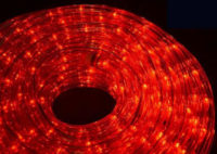 Červený LED světelný kabel 20 m - 480 diod