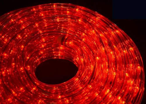 Červený LED světelný kabel 20 m - 480 diod