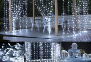 LED závěs pro krásnou vánoční výzdobu