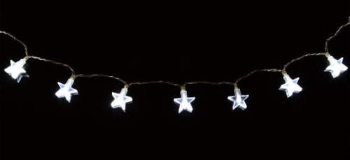 Vánoční řetěz ze svítících hvězdiček