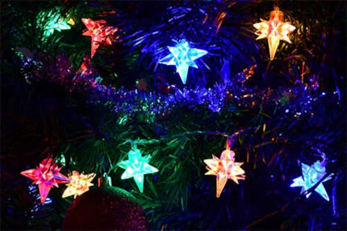 LED hvězdičky na stromeček
