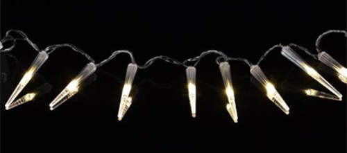 LED vánoční řetěz z rampouchů