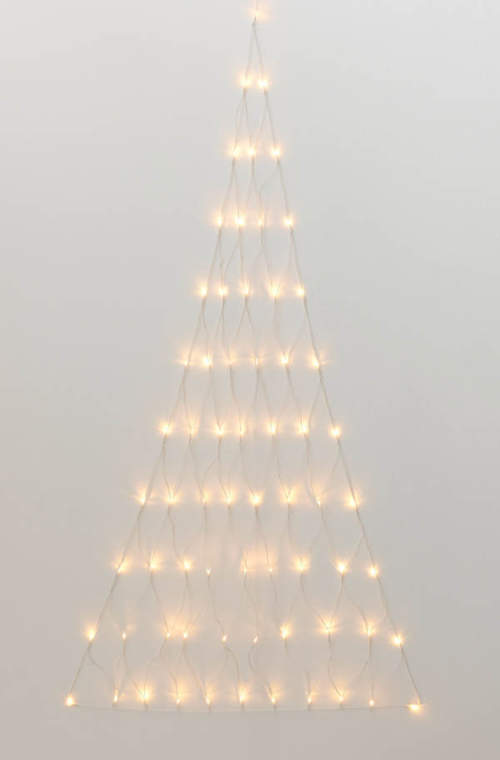 Světelná síť ve tvaru vánočního stromku