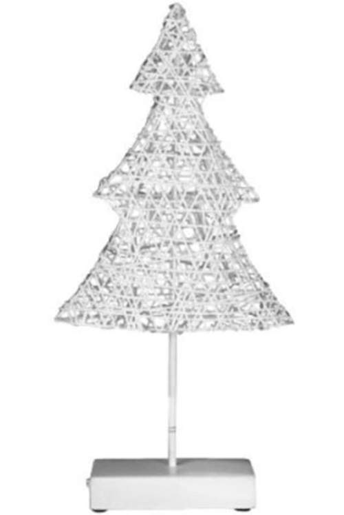 Svítící stromek ratanového vzhledu - 40 cm, 20 LED