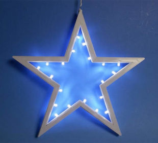 Závěsná vánoční LED hvězda