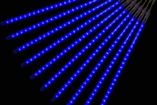 Vánoční osvětlení padající sníh 240 modrých LED diod