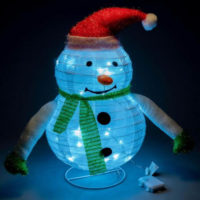 Svítící vánoční dekorace sněhulák 58 cm 30 LED diod