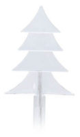 Zahradní svítící dekorace vánoční LED stromeček sada 5 ks